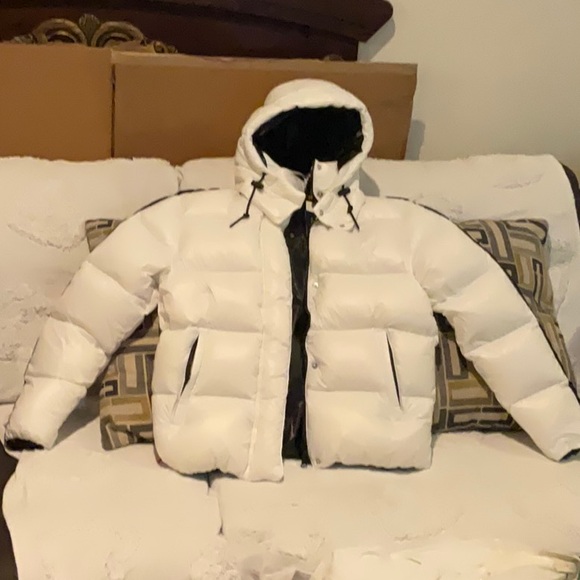 POLO RALPH LAUREN BIG PONY WOMEN’S LOGO DOWN PUFFER HOODIE JACKET /SIZE MEDIUM - Picture 12 of 16